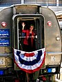 As part of her 2012 U.S. Senate campaign, Democratic nominee Elizabeth Warren embarks on a whistle-stop tour