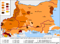 Распространение болгарских диалектов