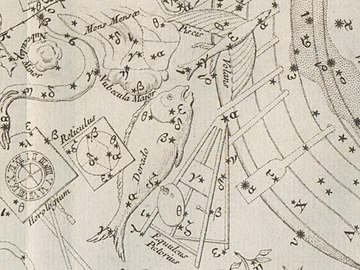 ニコラ＝ルイ・ド・ラカイユ『Coelum australe stelliferum』（1763年）に描かれたDorado。