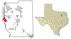 Location of Combine in Kaufman County, Texas