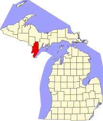 Contea di Menominee – Mappa