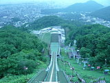 大倉山ジャンプ台から眺めた札幌市街（2007年8月）