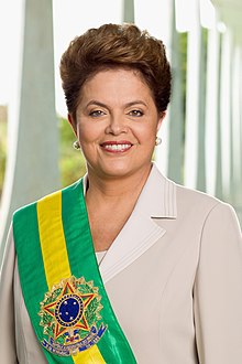Potret rasmi Dilma Rousseff