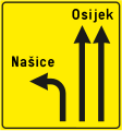 Znak obavijesti za vođenje prometa