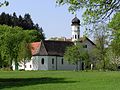 Gut Mamhofen (Starnberg) mit Kirche St. Jakob und Philipp, Bayern