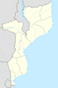 Map showing the location of Marromeu Game Reserve