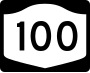 New York State Route 100 marker