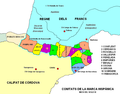 Condados da Marca Hispânica no início do século IX