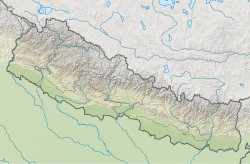 Nijgadh li ser nexşeya Nepal nîşan dide