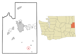 Location of Waverly, Washington