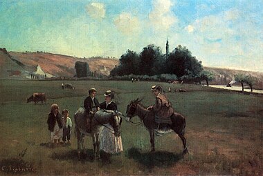 La Promenade à âne à La Roche-Guyon (1865)