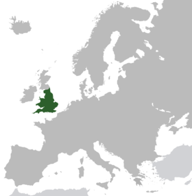 Localização de Inglaterra
