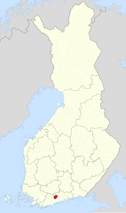 Location of Nurmijärvi in Finland