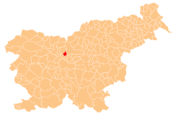 Location of the Municipality of Komenda in Slovenia