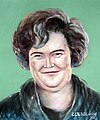 Free hand-hand portrait of Susan Boyle, who is not easily accessible for photography