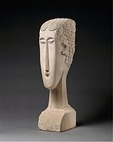 アメデオ・モディリアーニ作『女性頭部像』1911-12年。メトロポリタン美術館