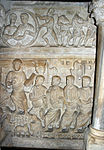 Jesus och apostlarna, relief från en romersk sarkofag 300-talet.