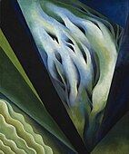 Джорджия О'Киф. «Зелёное и голубое», 1920