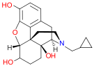 Chemical structure of naltrexol.