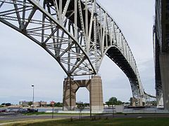 Prvotni razpon Blue Water Bridge iz leta 1938