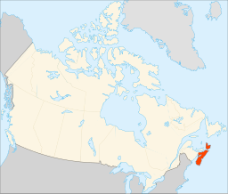 Nova Scotias läge i Kanada.