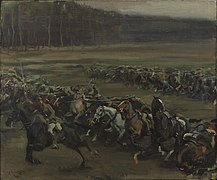 La carga del escuadrón Flowerdew, de Alfred Munnings (1918).