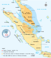 Image 30The extent of the Malaccan Empire in the 15th century became the main point for the spreading of Islam in the Malay Archipelago. (from History of Malaysia)