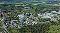 Aerial view of Mjärdevi — the first and main site of Linköping Science Park — located next to Campus Valla.