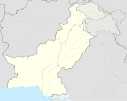 Ligging van Gasherbrum II op 'n kaart (Pakistan)
