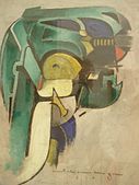 Мортон Шамберг. «Механическая абстракция», 1916 Музей искусств Филадельфии