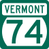 Route 74 marker