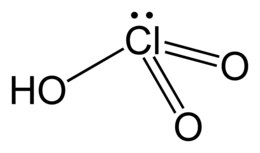 struttura dell'acido clorico
