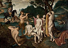 Ф. Клуэ. Купание Дианы. 1559. Дерево, масло. Художественный музей Сан-Паулу, Бразилия