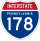 Interstate 178 marker