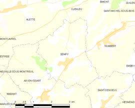 Mapa obce Sempy