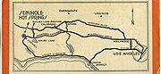 Route map to Seminole Hot Springs (Pepperdine University, Malibu Historical Collection, Anderson00122)