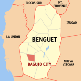 Kaart van Baguio