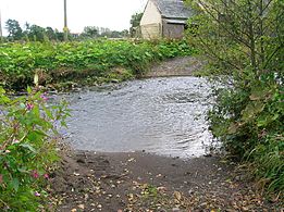 The Rye Water Ford in North Ayrshire, an unmodernised crossing of a minor river[11]