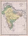 Carte de l'Inde entre 1760 et 1905