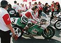 Image 6Joey Dunlop on his Honda RC30 ready for the Senior TT (from Outline of motorcycles and motorcycling)