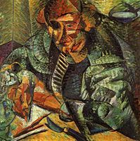 L'antigrazioso, de Boccioni, 1912.