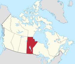曼尼托巴省在加拿大的位置