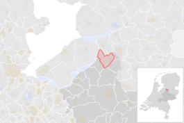 Locatie van de gemeente Oldebroek (gemeentegrenzen CBS 2016)