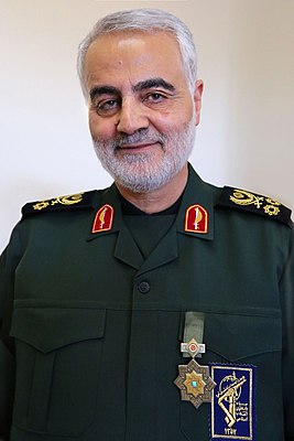 Сулеймани с орденом Зульфикара, высшей военной наградой Ирана. 2019 год
