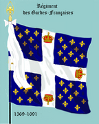 Drapeau du régiment des Gardes Françaises créé en 1563.