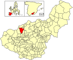 Location of Colomera