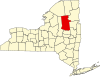 Округ Хамильтон на карте штата.