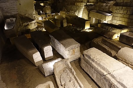 Najstarejši sarkofogi v kripti