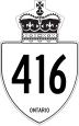Highway 416 marker
