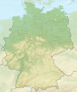 Poloha mesta Ulm v rámci Nemecka